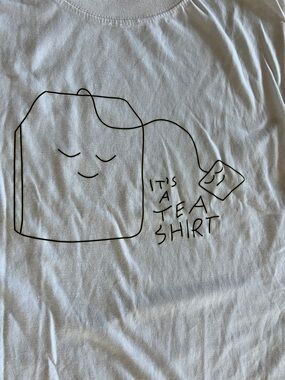 White "It's a Tea Shirt" Graphic Tee